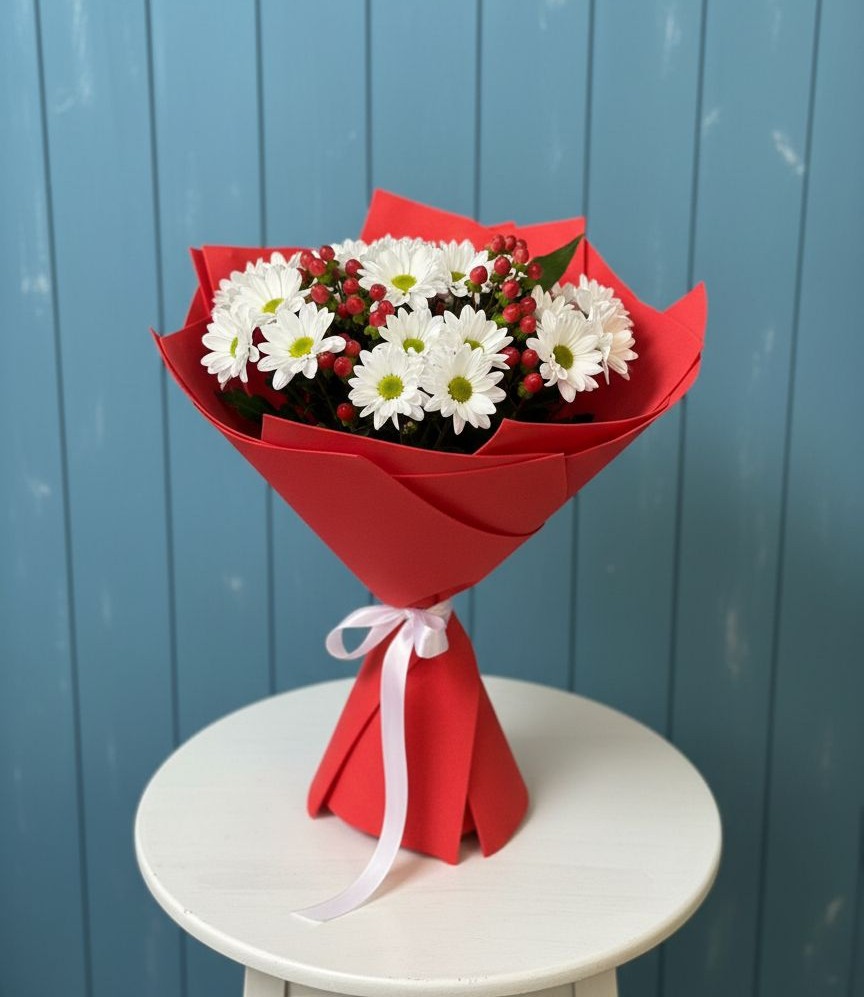 Букет цветов из: Хризантемы в Центральный