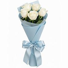 Букет 5 Белых роз Проуд в Центральный