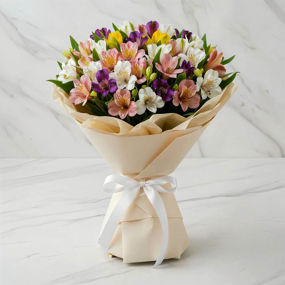 Букет цветов из: Альстромерии в Центральный