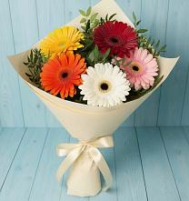 Букет цветов из:  Герберы #REPLACE_PRED# Центральный