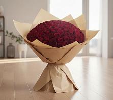 Букет 101 Красная роза в Центральный