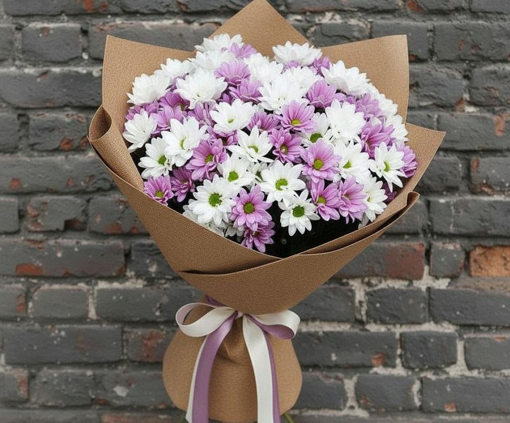 Букет цветов из: Хризантемы в Центральный