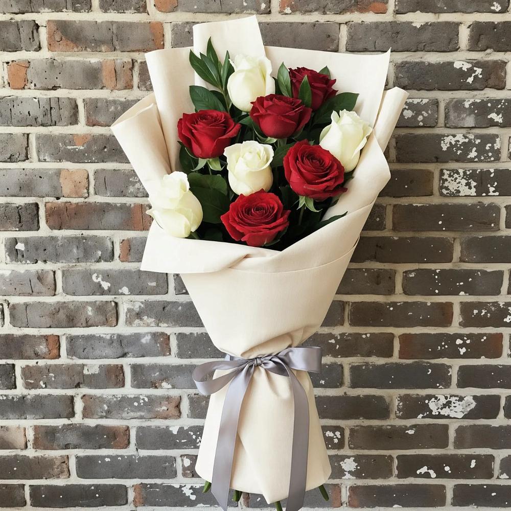 Букет цветов из: Розы в Центральный