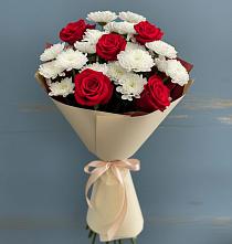 Букет цветов из:  Розы и Хризантемы в Центральный