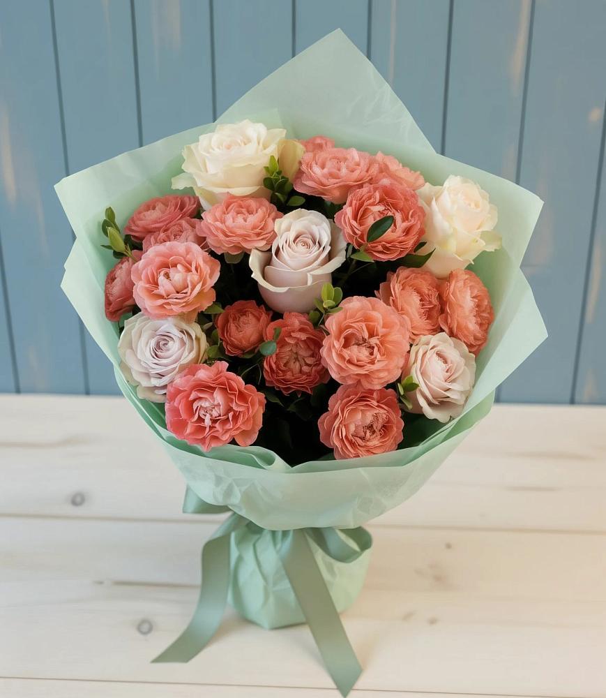 Букет цветов из: Розы в Центральный