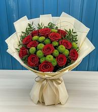 Букет цветов из:  Розы и Хризантемы в Центральный