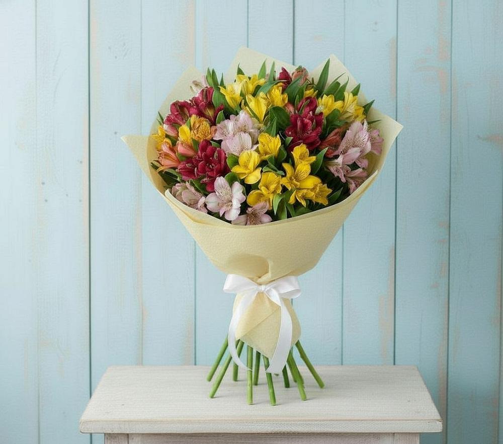 Букет цветов из: Альстромерии в Центральный