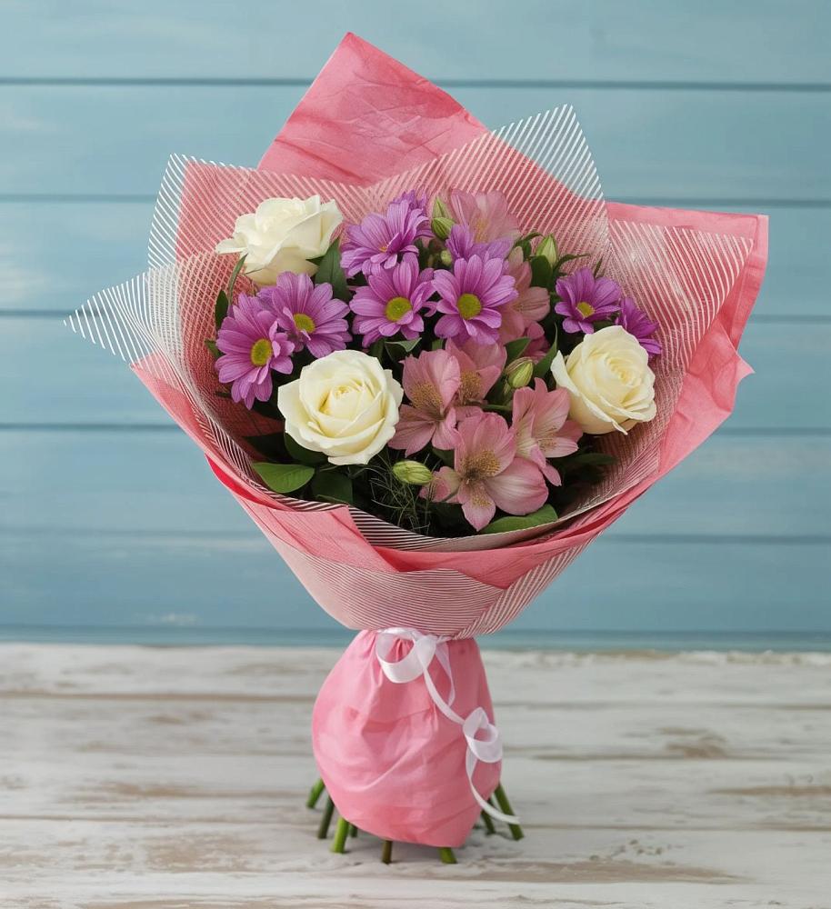 Букет цветов из: Герберы в Центральный