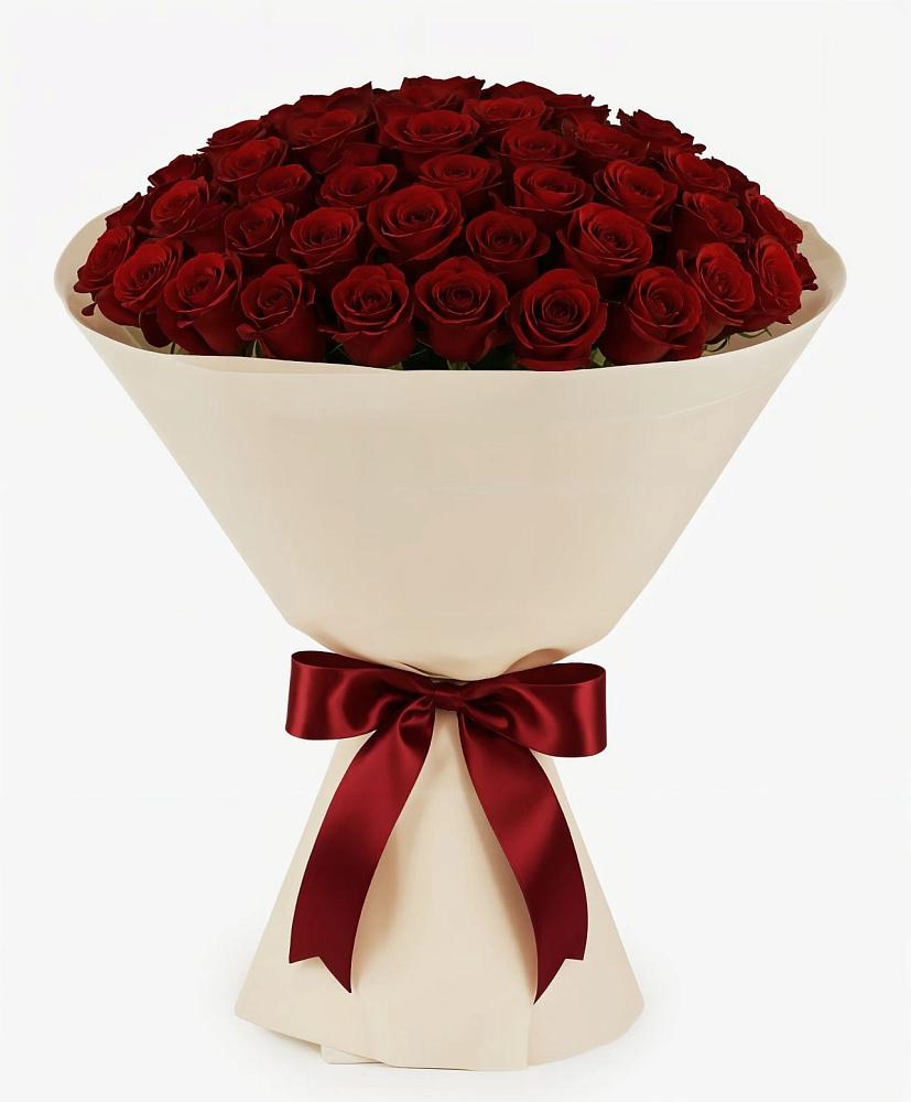 Букет 101 Бордовая роза Блэк Бакарра в Центральный